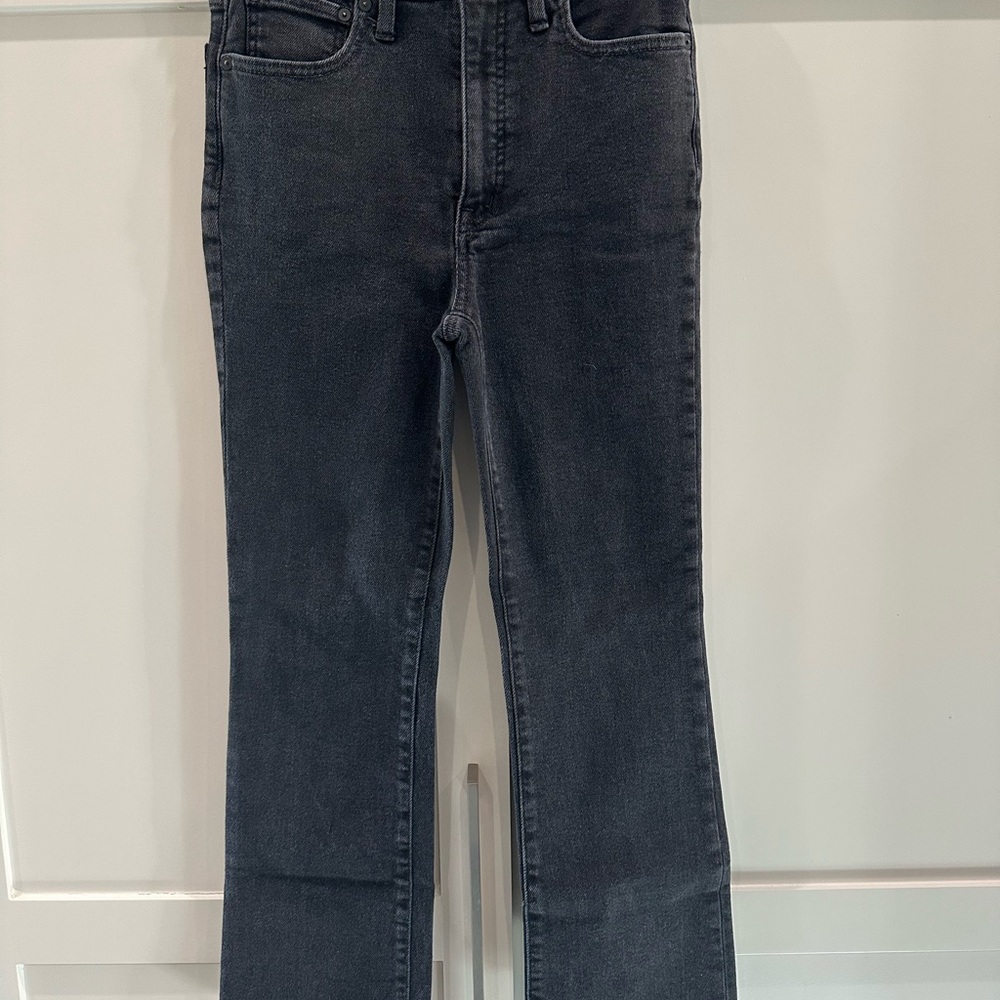 Madewell Black Ankle Cropped Jeans